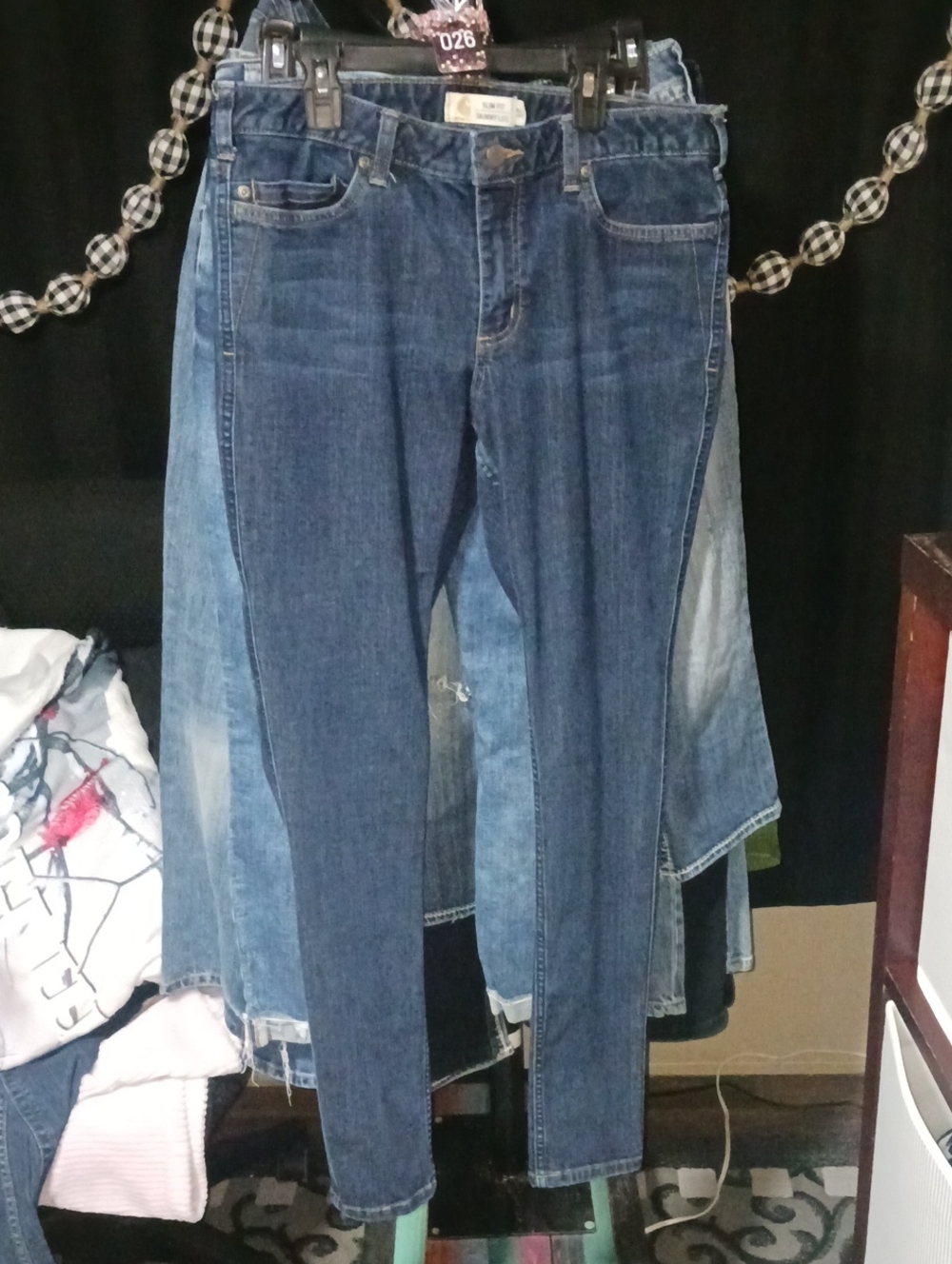 Women's Dark Blue Stretch Skinny Jeans